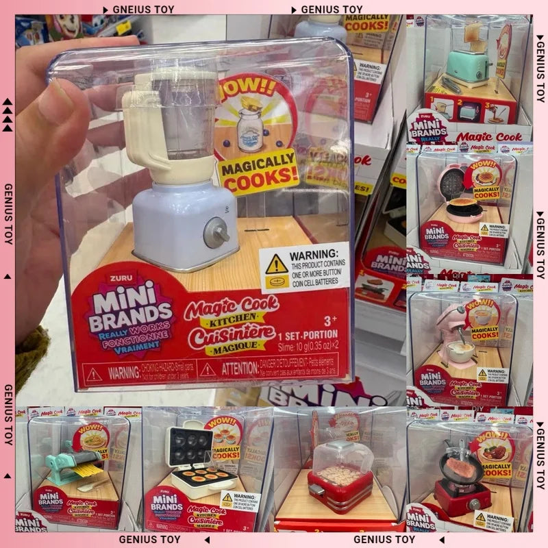 ZURU Mini Brands Magic Cook Kitchen Series Blind Box Toy Set