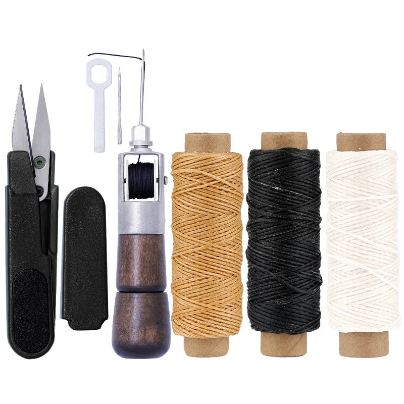 KRABALL Leather Craft Tool Kit – Stitching & Carving Set