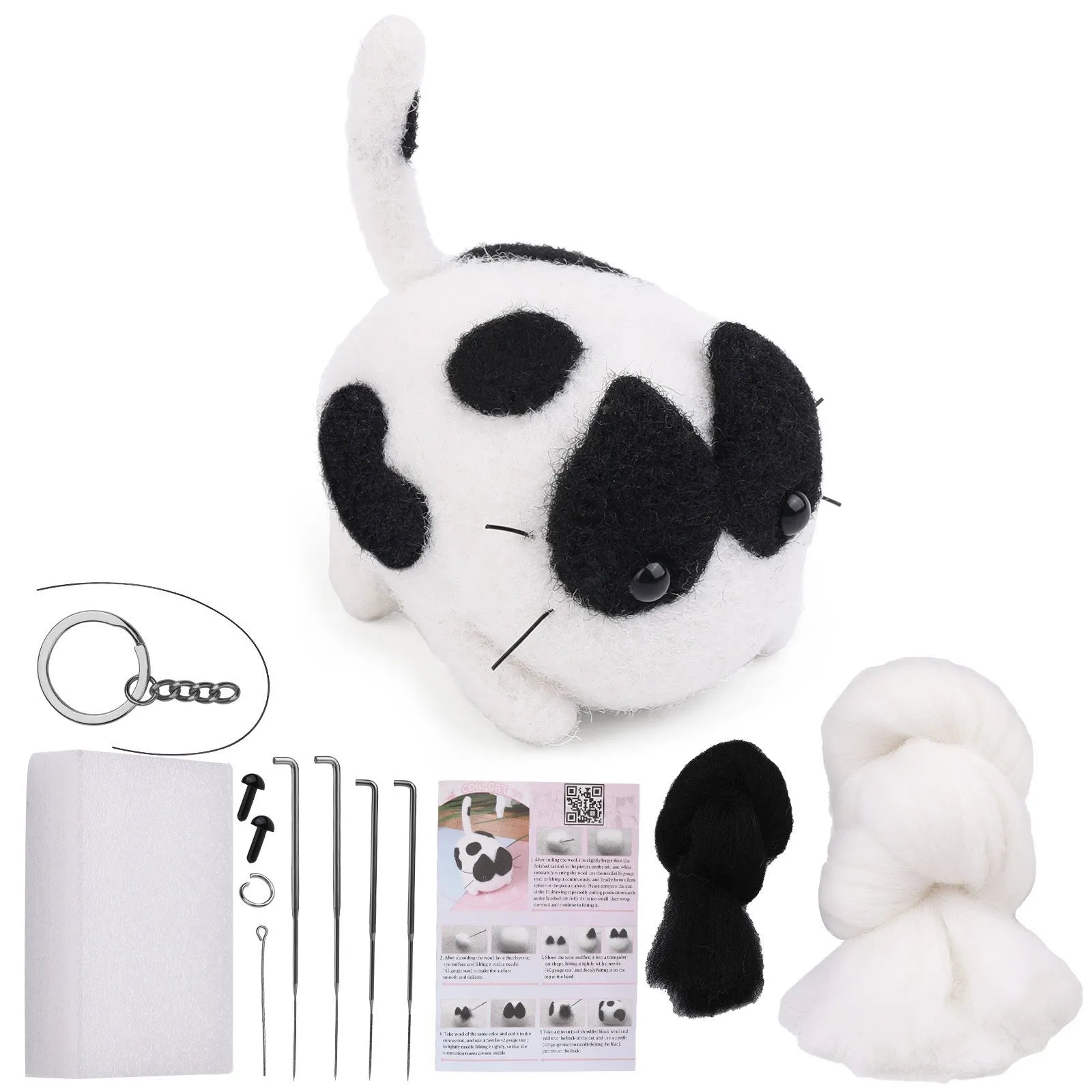 Dog & Cat Wool Needle Felting DIY Kit
