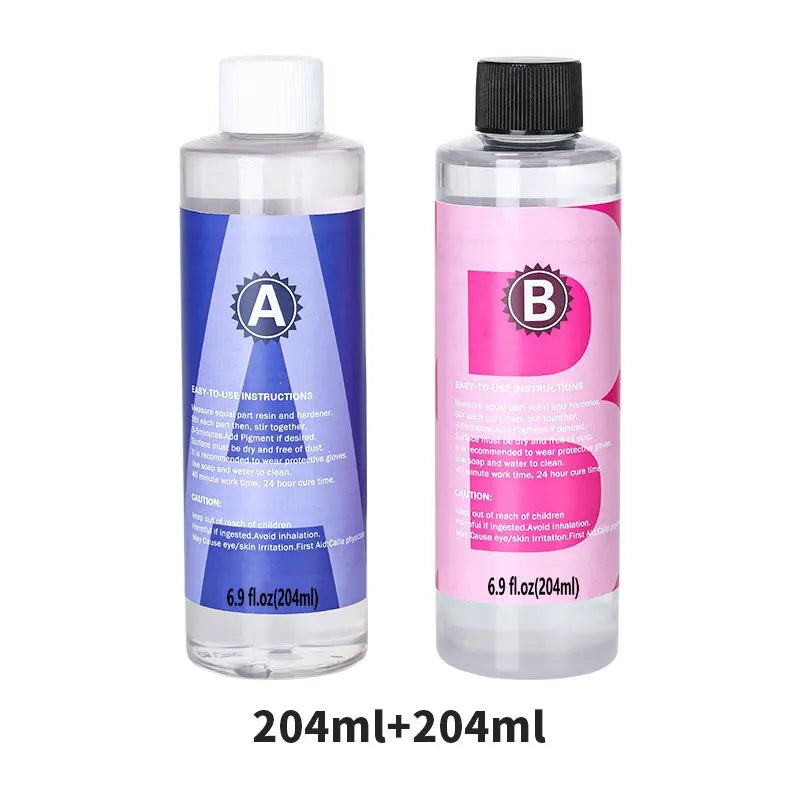 Crystal Clear Epoxy Resin Kit – 1:1 Easy Mix Casting & Coating Resin with Accessories