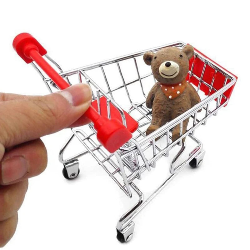 Mini Shopping Cart Desktop Model Toy