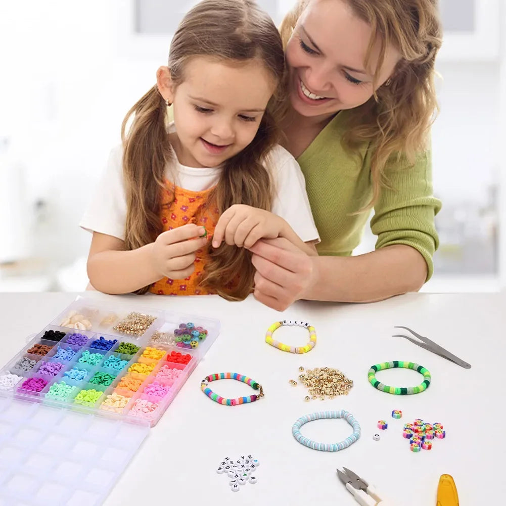 500pcs Kids Bead Kit – DIY Jewelry Making Set for Girls