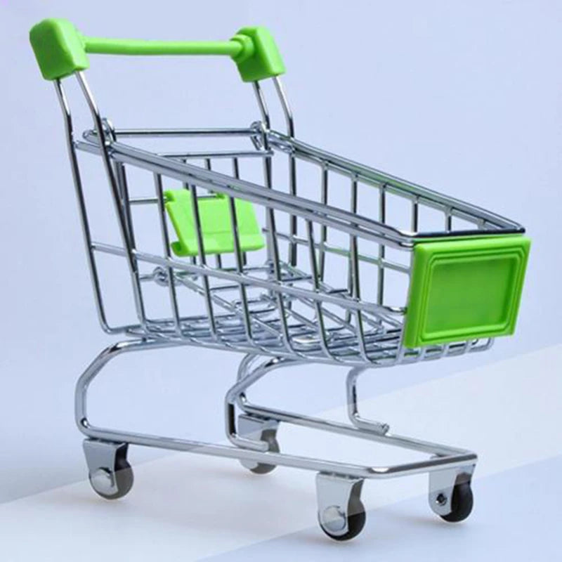 Mini Shopping Cart Desktop Model Toy