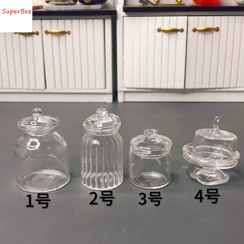 1:12 Mini Dollhouse Cookies in Glass Jar