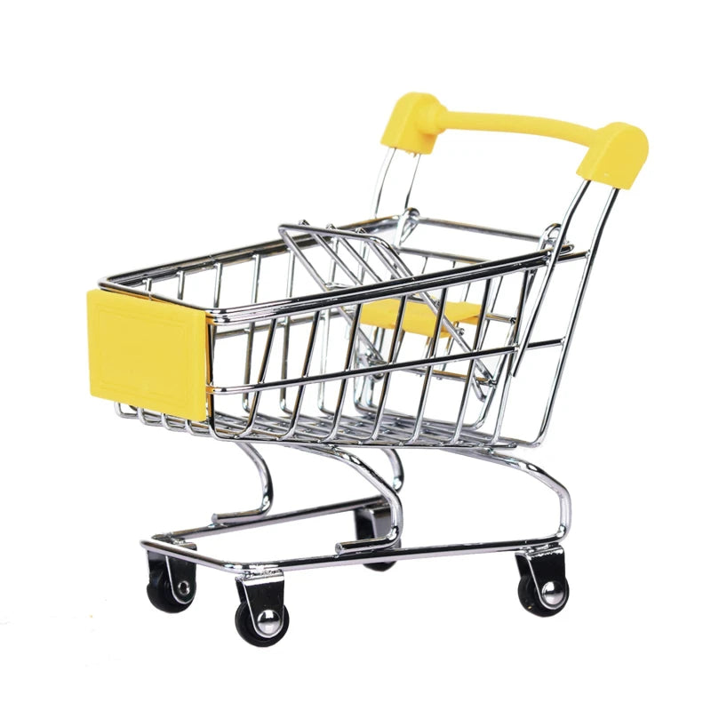 Mini Shopping Cart Desktop Model Toy
