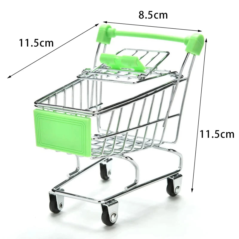 Mini Shopping Cart Desktop Model Toy