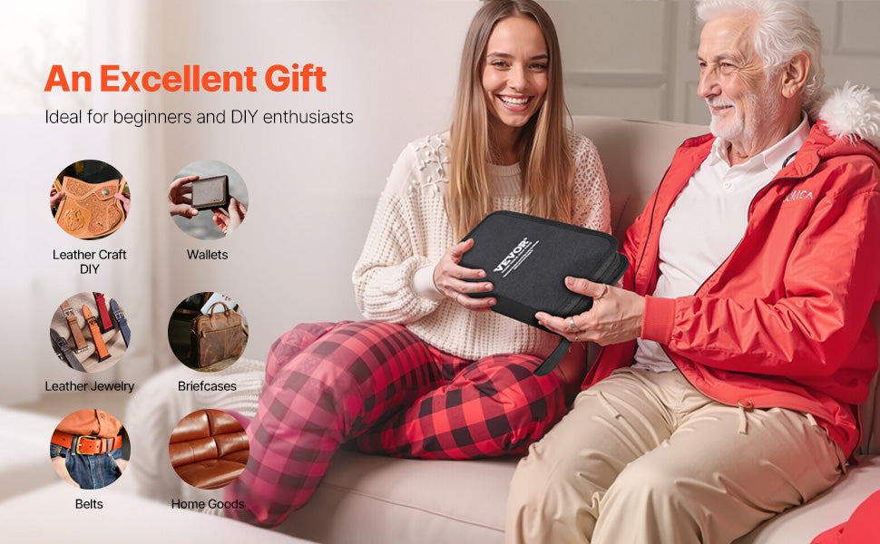 VEVOR Leather Working Tools Kit with Bag – 38–92pcs